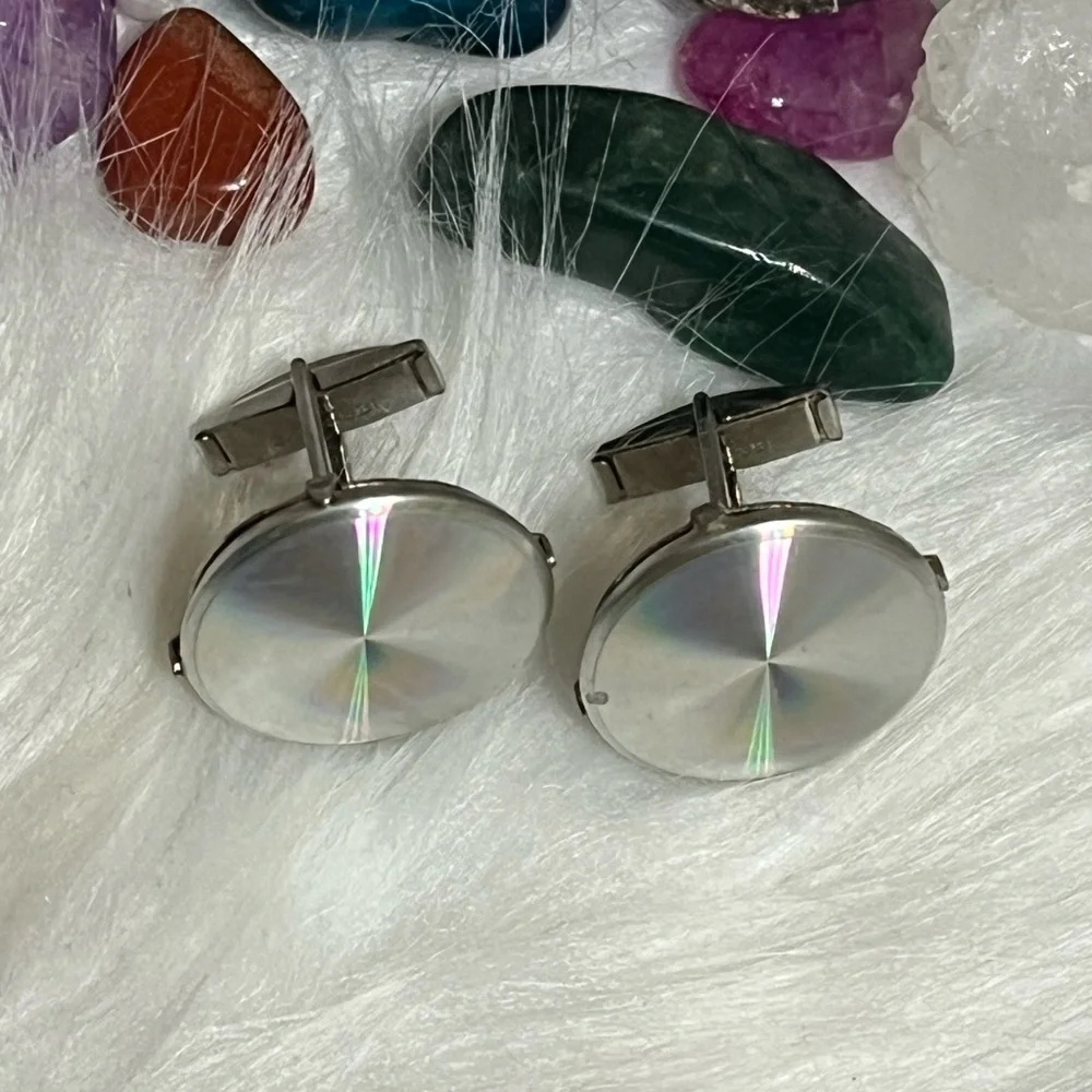 Vintage Holographic Cufflinks